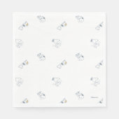 Serviette En Papier cacahuètes | Snoopy & Woodstock Motif gris doux (Devant)