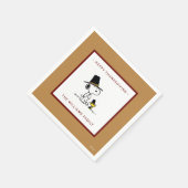 Serviette En Papier cacahuètes | Snoopy & Woodstock Pilgrim (Coin)