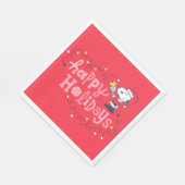 Serviette En Papier cacahuètes | Snoopy & Woodstock Santa Claus (Coin)