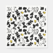 Serviette En Papier cacahuètes | Snoopy & Woodstock Shadow Motif (Devant)