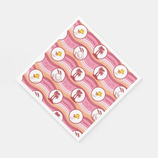 Serviette En Papier cacahuètes | Snoopy & Woodstock Tropical Cutie (Coin)