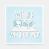 Serviette En Papier cacahuètes | Snoopy & Woodstock Winter Wonderland (Devant)
