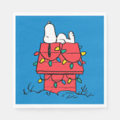 Serviette En Papier cacahuètes | Snoopy's Dog House With Lights (Devant)