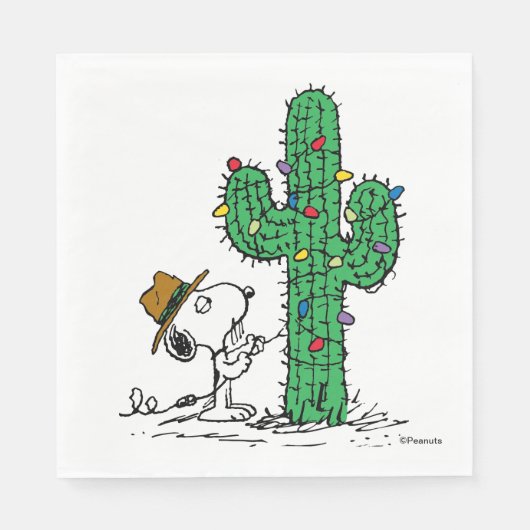 Serviette En Papier cacahuètes | Spike's Holiday Cactus (Devant)