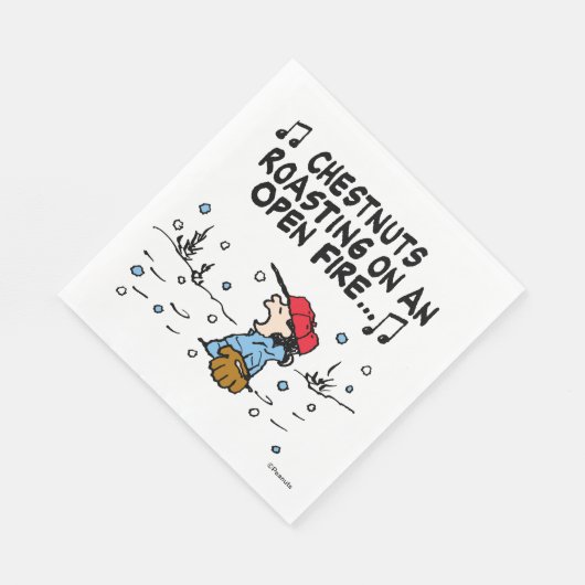 Serviette En Papier cacahuètes | Torréfaction des châtaignes de Lucy (Coin)