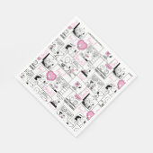 Serviette En Papier cacahuètes | Valentine Heart Love Motif (Coin)