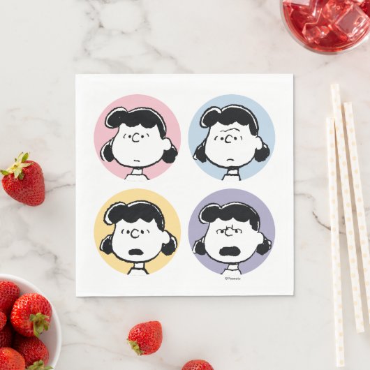 Serviette En Papier cacahuètes | Visages de Lucy (En situation)