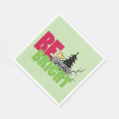 Serviette En Papier cacahuètes | Woodstock Noël Soyez brillant (Coin)