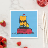 Serviette En Papier cacahuètes | Woodstock Snoopy Plat Bateau à voile (En situation)