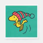 Serviette En Papier cacahuètes | Woodstock Winter Beanie Casquette (Devant)