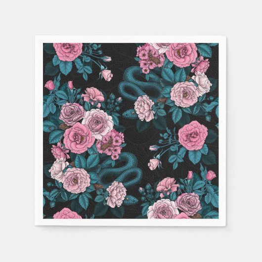 Serviette En Papier Caché en rose 2 (Devant)