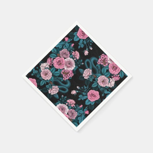 Serviette En Papier Caché en rose 2 (Coin)