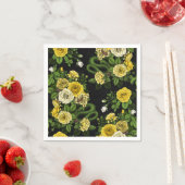 Serviette En Papier Caché en rose, jaune et vert (En situation)