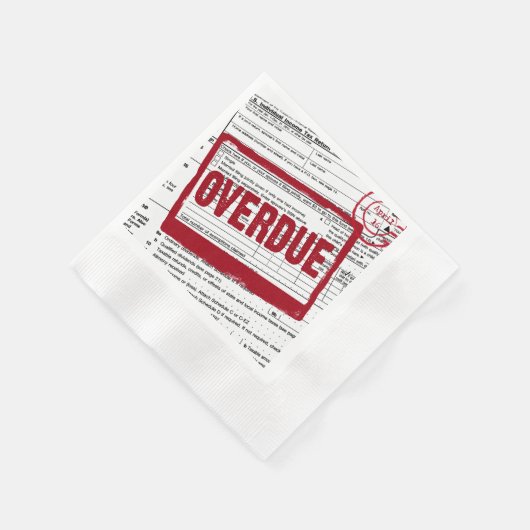 Serviette En Papier cachet rouge de l'impôt sur le revenu (Coin)