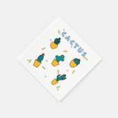 Serviette En Papier Cactus (Coin)