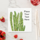 Serviette En Papier Cactus 2 Napkin (En situation)