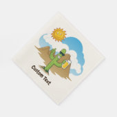 Serviette En Papier Cactus avec bière (Coin)