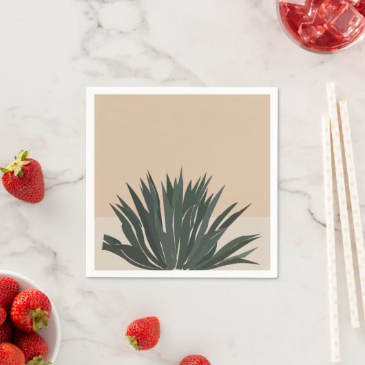 Serviette En Papier Cactus Cactus Succulent Party (En situation)
