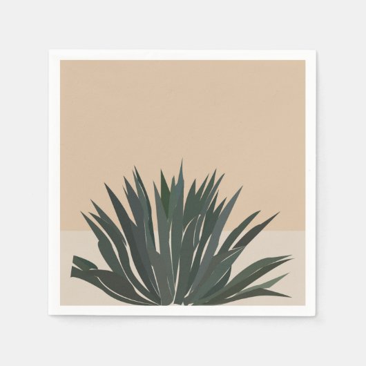 Serviette En Papier Cactus Cactus Succulent Party (Devant)