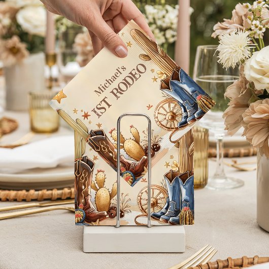 Serviette En Papier Cactus Desert 1st Rodeo Party