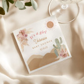 Serviette En Papier Cactus Desert, Arizona Girl Baby shower Bohemian