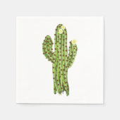 Serviette En Papier Cactus du Saguaro en fleurs (Devant)