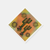 SERVIETTE EN PAPIER CACTUS DU SUD-OUEST (Coin)