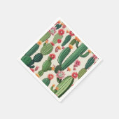 Serviette En Papier Cactus floral (Coin)