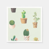 Serviette En Papier Cactus succulent mûre romantique sur l'arrière - p (Devant)