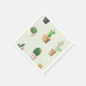 Serviette En Papier Cactus succulent mûre romantique sur l'arrière - p (Coin)