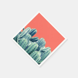 Serviette En Papier Cactus sur les serviettes de papier de cocktail de