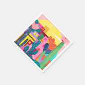 Serviette En Papier Cactus Town (Coin)