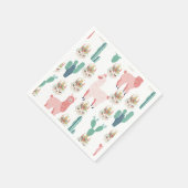 Serviette En Papier Cactus vert (Coin)