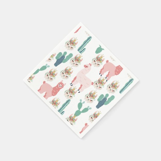 Serviette En Papier Cactus vert (Coin)