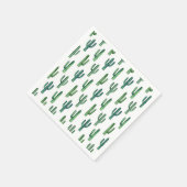 Serviette En Papier Cactus vert. Cactus aquarelle. Botanique moderne (Coin)