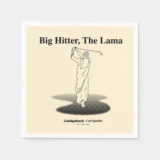 Serviette En Papier Caddyshack | Big Hitter, Le Lama (Devant)