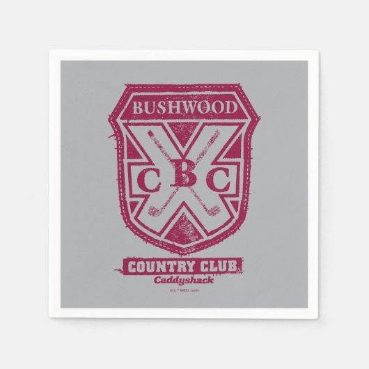 Serviette En Papier Caddyshack | Bushwood Country Club Crest (Devant)