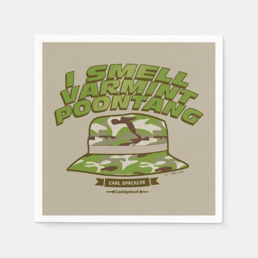 Serviette En Papier Caddyshack | Varmint Poontang (Devant)