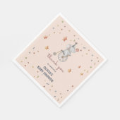 Serviette En Papier Cadeau Baby shower Whimsical Elephant Circus (Coin)