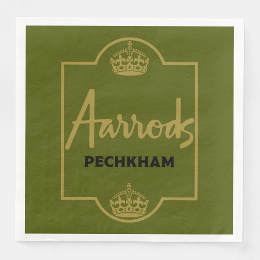 Serviette En Papier Cadeau classique britannique de nouveauté (Devant)