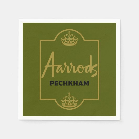 Serviette En Papier Cadeau classique britannique de nouveauté (Devant)