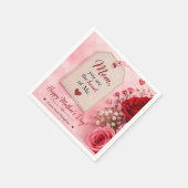 SERVIETTE EN PAPIER CADEAU D'AMOUR POUR LA FÊTE DES MÈRES  (Coin)