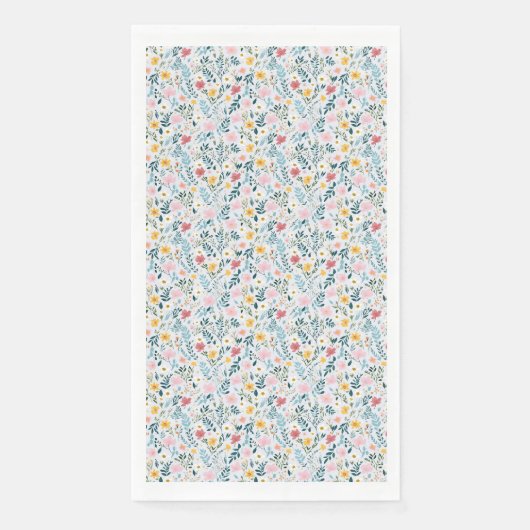 Serviette En Papier Cadeau d'anniversaire | Architecture florale (Devant)