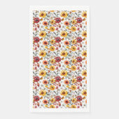 Serviette En Papier Cadeau d'anniversaire | Floral Vibrant En Aquarell (Devant)
