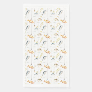 Serviette En Papier Cadeau d'anniversaire Les Pêcheurs Sont Nés Honn