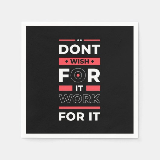 Serviette En Papier Cadeau d'anniversaire travail pour elle (Devant)