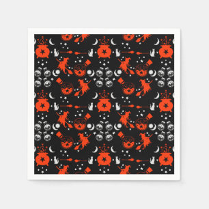 Serviette En Papier Cadeau de décoration de soirée de sorcière