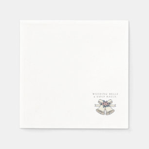 Serviette En Papier Cadeau de faveur de mariage 'Cloches de mariage et