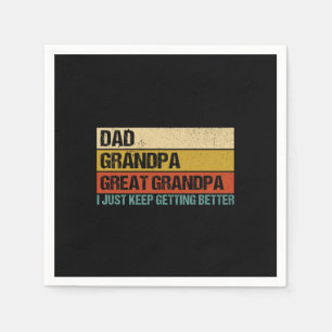 Serviette En Papier Cadeau de Fête des pères pour hommes de grand-enfa