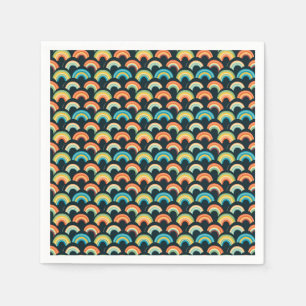 Serviette En Papier Cadeau de la fête des mères Arc en ciel coloré